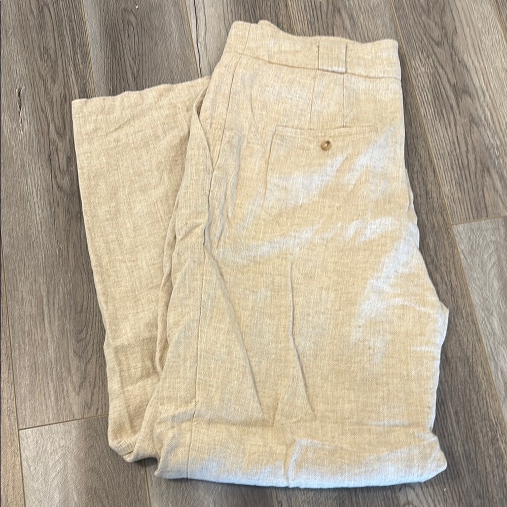 Dynamite Tan linen with Relaxed Straight-Leg Fit - Picture 8 of 13
